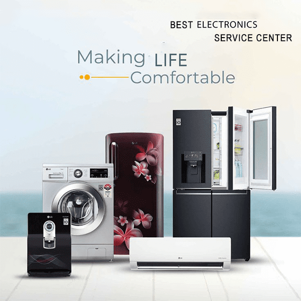 Professional technician servicing home appliances